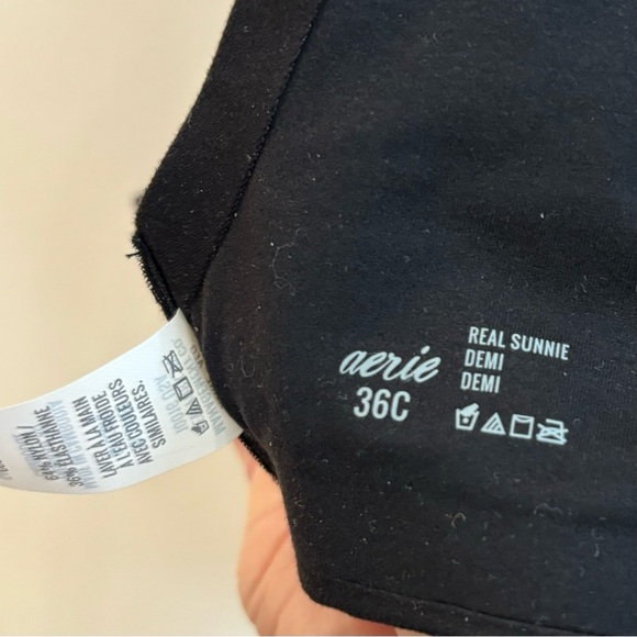 AERIE Sz 36C Real  Sunnie Demi Padded Underwire Push Up Adjustable Bra NEW - Picture 7 of 8